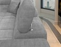 Coltar extensibil dreapta 4 locuri ELTAP, RT-03MAN, Eridano, 275x202x88 cm, lemn/poliester, gri deschis