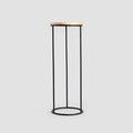 Suport pentru flori Roh, Homla, 23.5x66.5 cm, metal/lemn, negru/natur