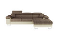 Coltar extensibil dreapta 4 locuri ELTAP, Armd-02, Armando, 289x203x85 cm, lemn/poliester, bej/bej deschis