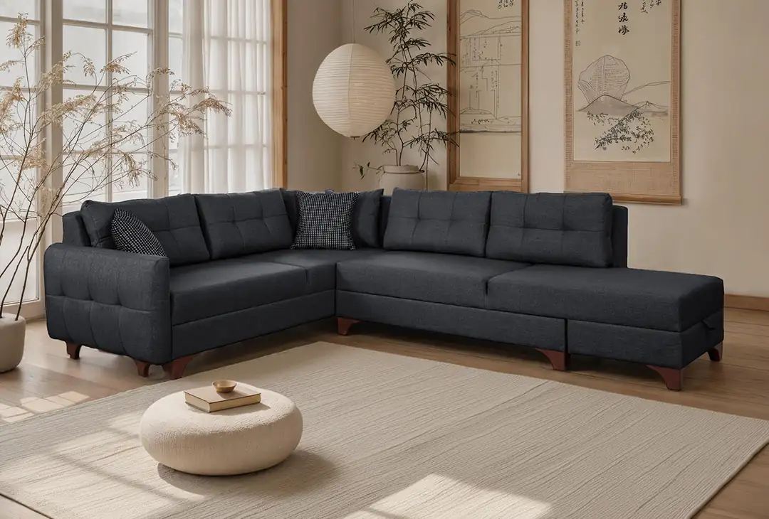 Coltar, Atelier del Sofa, 752EST1304, Frame: 70% HORNBEAM/30% MELAMINE COATED CHIPBOARD, Antracit