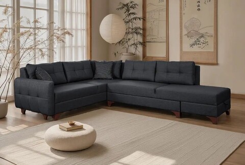 Coltar, Atelier del Sofa, 752EST1304, Frame: 70% HORNBEAM/30% MELAMINE COATED CHIPBOARD, Antracit