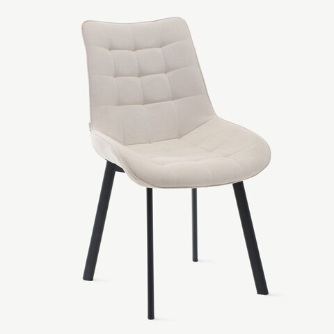 Scaun Colin, Homla, 61x53x88 cm, metal/MDF/textil, bej