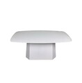 Masuta de cafea, Rotexa, Lilyum Large, 100x42x54 cm, MDF , Alb