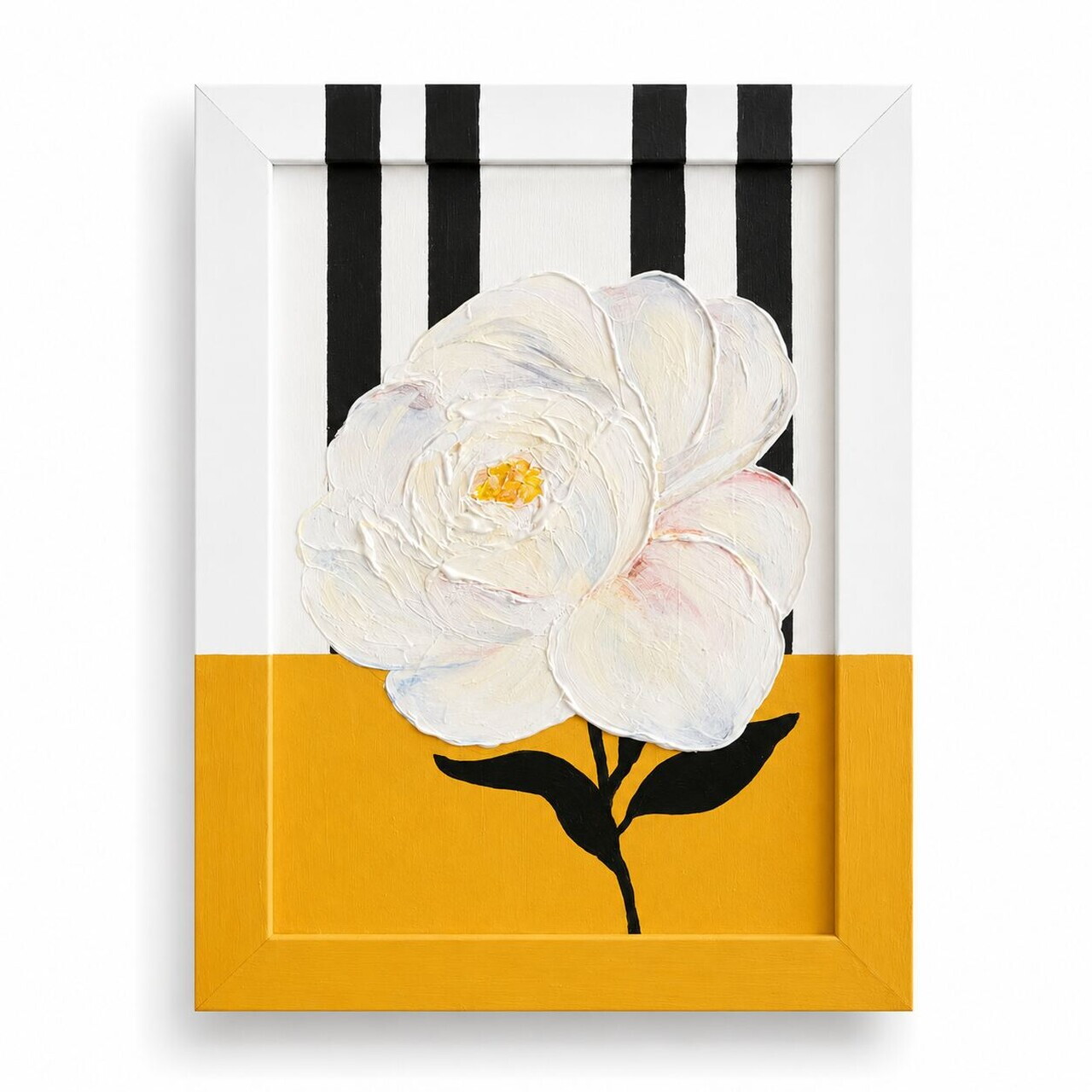 Tablou decorativ, YBC11868, Canvas, Rama din lemn (grosime 3 cm), Multicolor — imaginea 3
