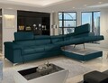 Coltar extensibil dreapta 4 locuri ELTAP, ERI-10, Eridano, 275x202x88 cm, lemn/poliester, albastru