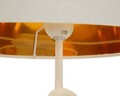Lampa de masa Octopus, Mauro Ferretti, 1x E27, 40W, 30.5x64.5 cm, polirasina/fier/textil, alb