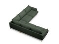 Coltar simetric 5 locuri, Naomi, Micadoni Home, 280x280x75 cm, tesatura structurata, verde muschi