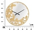 Ceas de perete Heart, Mauro Ferretti, Ø55 cm, fier/oglinda