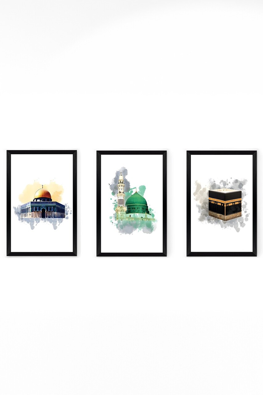 Set de pictură decorativă (3 Pieces), Artsycllct4, Fără ramă, Multicolor - view 2