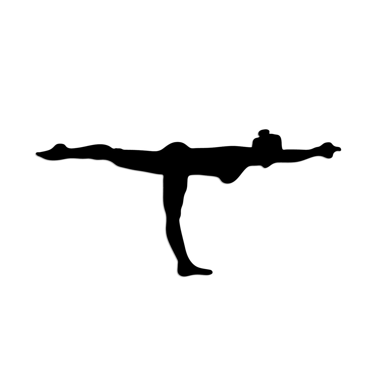 Decoratiune de perete, Yoga 24, Dimensiune: 60 x 30 cm, Negru — imaginea 4