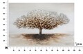 Tablou decorativ Tree Alluminium -A, Mauro Ferretti, 120x80 cm, canvas pictat manual, multicolor