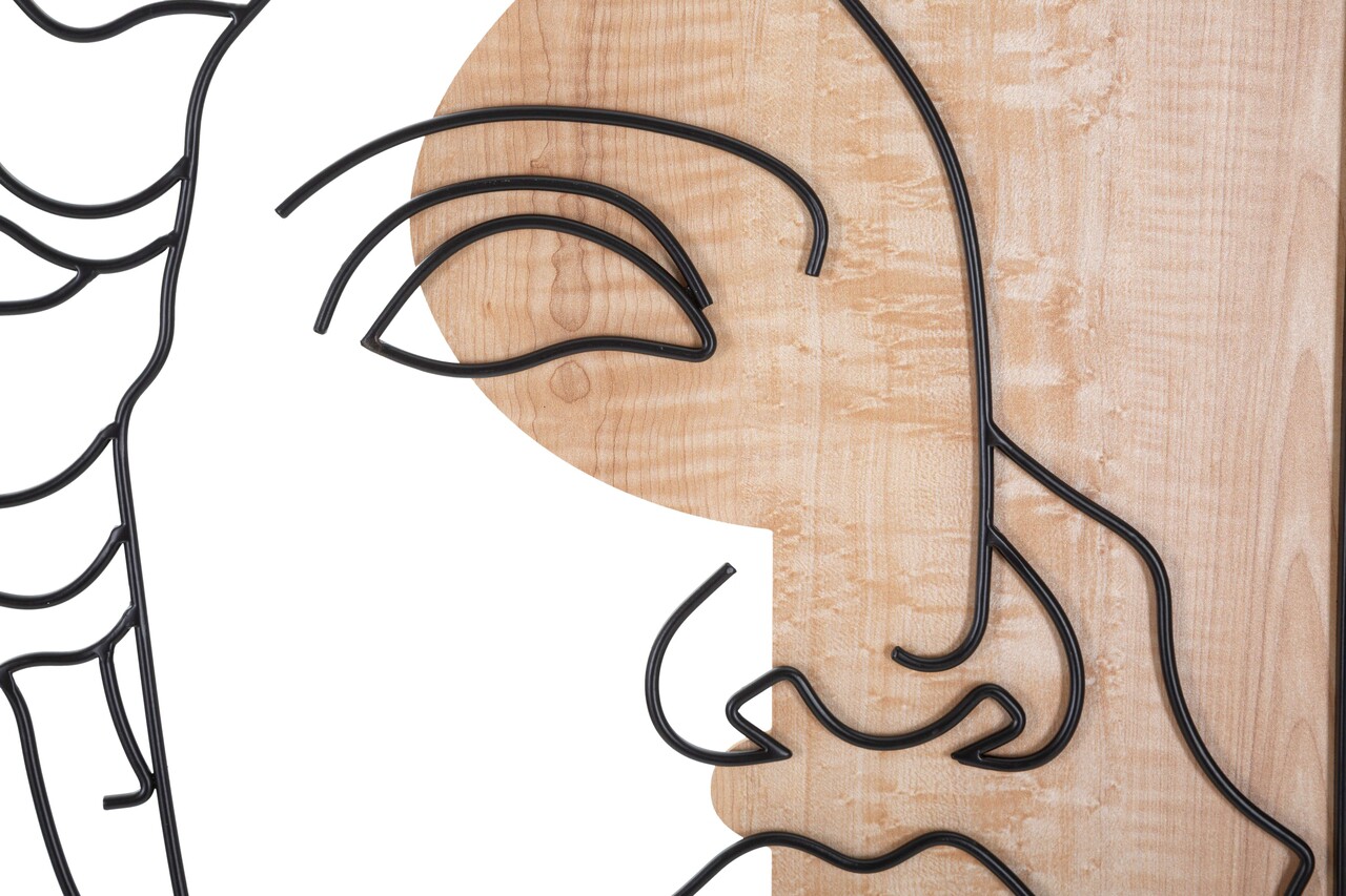 Decoratiune de perete David -A, Mauro Ferretti, 50x80 cm, MDF, multicolor