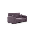 Canapea extensibila 3 locuri, ELTAP, Laine, 155x105x75 cm, lemn/poliester, mov