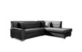 Coltar extensibil dreapta 4 locuri ELTAP, BR55, Bergen, 247x214x83 cm, lemn/poliester, gri inchis