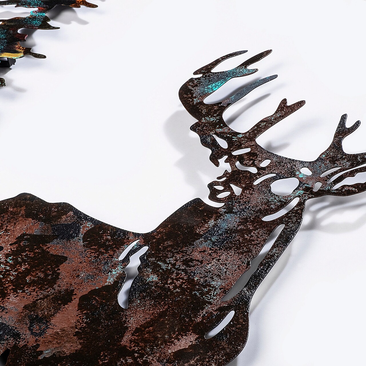 Decoratiune de perete, Deer, Dimensiune: 65 x 79 cm, Multicolor - imagine 4
