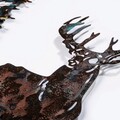 Decoratiune de perete, Deer, Metal, Dimensiune: 65 x 79 cm, Multicolor