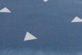Lenjerie de pat dubla king size, Eponj Home, Ucgen 143EPJ64256, 3 piese, amestec bumbac, bleu/alb