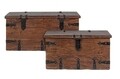 Set 2 cufere Jaipur, Bizzotto, 83 x 43 cm / 102 x 50 cm, lemn de mango/MDF