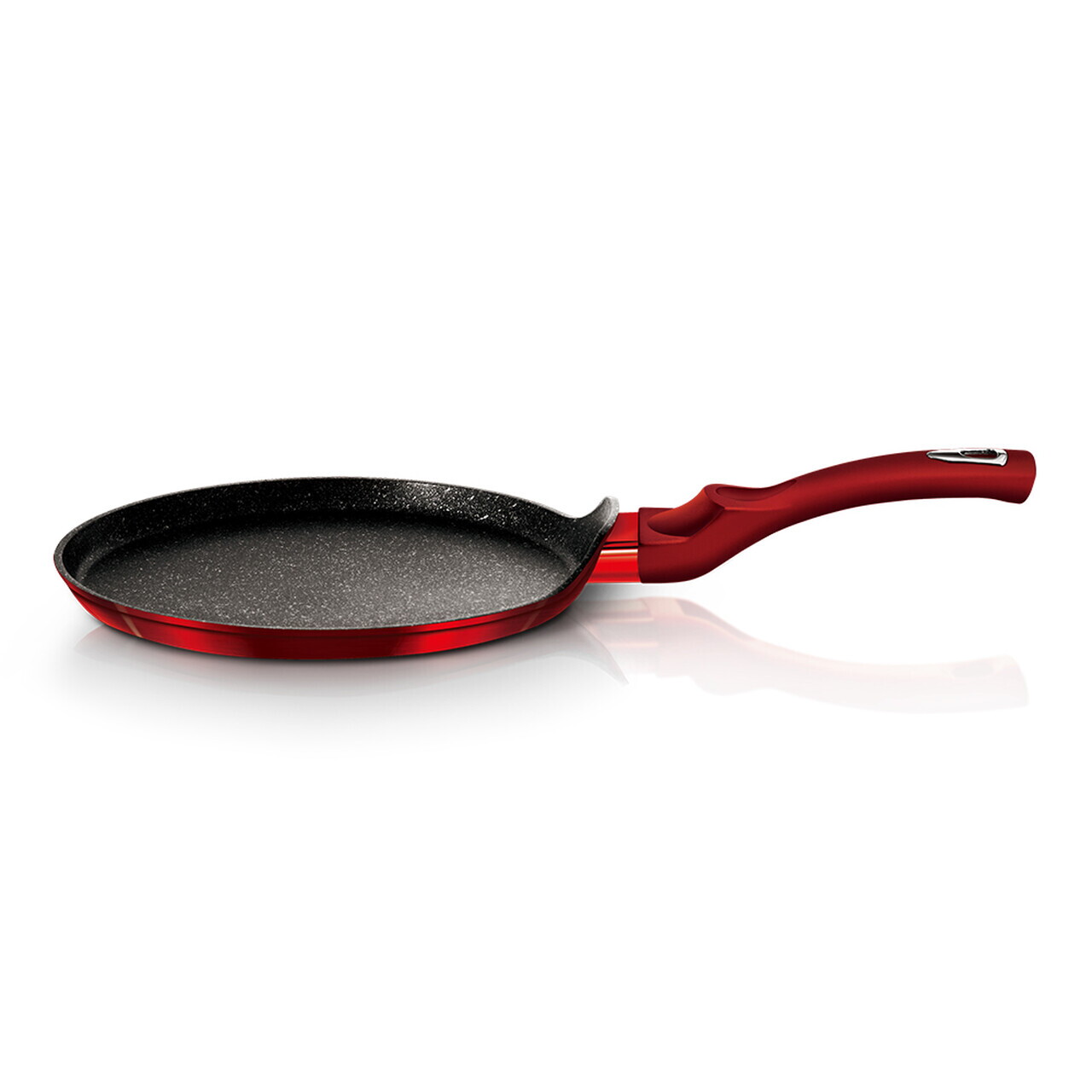 Tigaie pentru clatite Berlinger Haus, Burgundy, 28 cm, aluminiu forjat, rosu - imagine 8