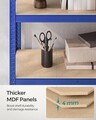 Set 2 rafturi modulare pentru depozitare, Songmics, max 875 kg, 90x40x180 cm, MDF/otel, albastru