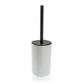 Perie pentru toaleta cu suport Eliz, Versa, 9.6x9.9x36.5 cm, polipropilena, alb/negru
