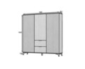 Dulap pentru haine ELTAP, Entsian, 185x60x192 cm, PAL/ABS, stejar
