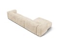 Coltar modular stanga 3 locuri, Martina-212, Micadoni Home, 332x176x75 cm, velur, bej deschis
