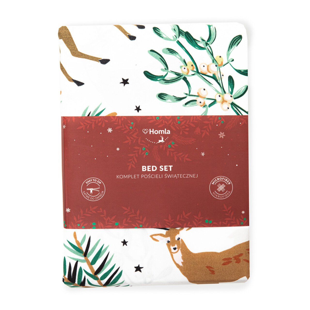 Lenjerie de pat dubla Landskab, Homla, 3 piese, 160x200 cm, microfibra din poliester, multicolor - 1 | YEO