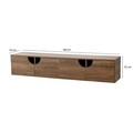 Comoda TV, Neostill, Grotte, 180x35x35 cm, Cadru: PAL MELAMINAT 100%., Maro