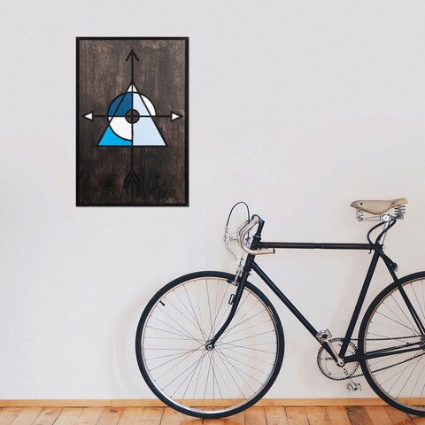 Decoratiune de perete, Pyramid 1, Placaj, Dimensiune: 39 x 59 cm, Multicolor mezoni.ro