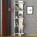 Biblioteca Perla, Tera Home, 48.5x22x170 cm, alb