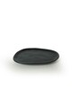 Set platouri servire desert, Keramika, 275KRM2208, Ceramica , Nu absoarbe apa, Negru mat