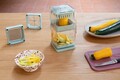 Feliator legume cu 3 lame, Brabantia, Tasty+, 11.1x11.1x15.1 cm, plastic, verde jad