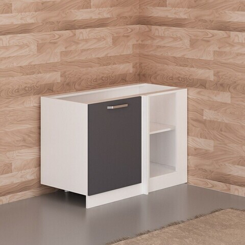 Dulap pentru bucatarie, Hanah Home, Minar, 120x82x56 cm, Alb / Antracit