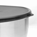 Set 4 boluri pentru amestecat + 4 capace Mixing BergHOFF, Essentials, Ø16-24 cm, inox/baza din cauciuc