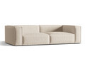 Canapea 5 locuri, Nuria-215, Micadoni Home, 290x110x72 cm, tesatura structurata chenille, bej
