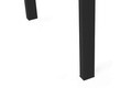 Masa de sufragerie extensibila, Nmobb, Silva, 120x75x74 cm, PAL, Negru