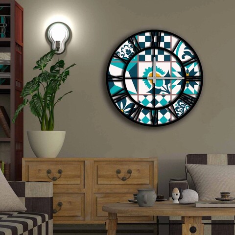 Ceas de perete, 5050ms-077, mdf, ø50 cm, multicolor