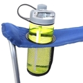 Set 2 scaune pliabile pentru camping, Songmics, 76x51.5x95.5 cm, max 150 kg, tesatura Oxford/otel, albastru