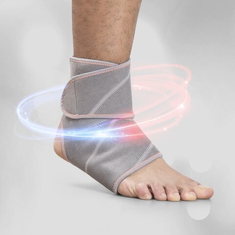 Compresa rece / calda pentru glezna, innovagoods, gel ankle wrap, 47x24 cm, neopren