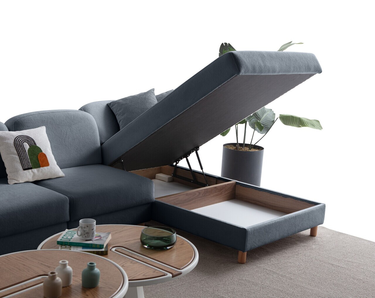 Coltar, Atelier del Sofa, 752EST1421, Albastru navy — imaginea 9