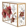 Consola Lovi, Mauro Ferretti,  108 x 36.8 x 80 cm, fier/MDF/sticla, multicolor