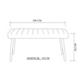 Set masă și bancă (3 piese), Vella, Costa 0701, Pin Atlantic / Gri