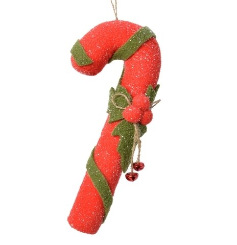 Decoratiune Candy, Decoris, fetru, rosu