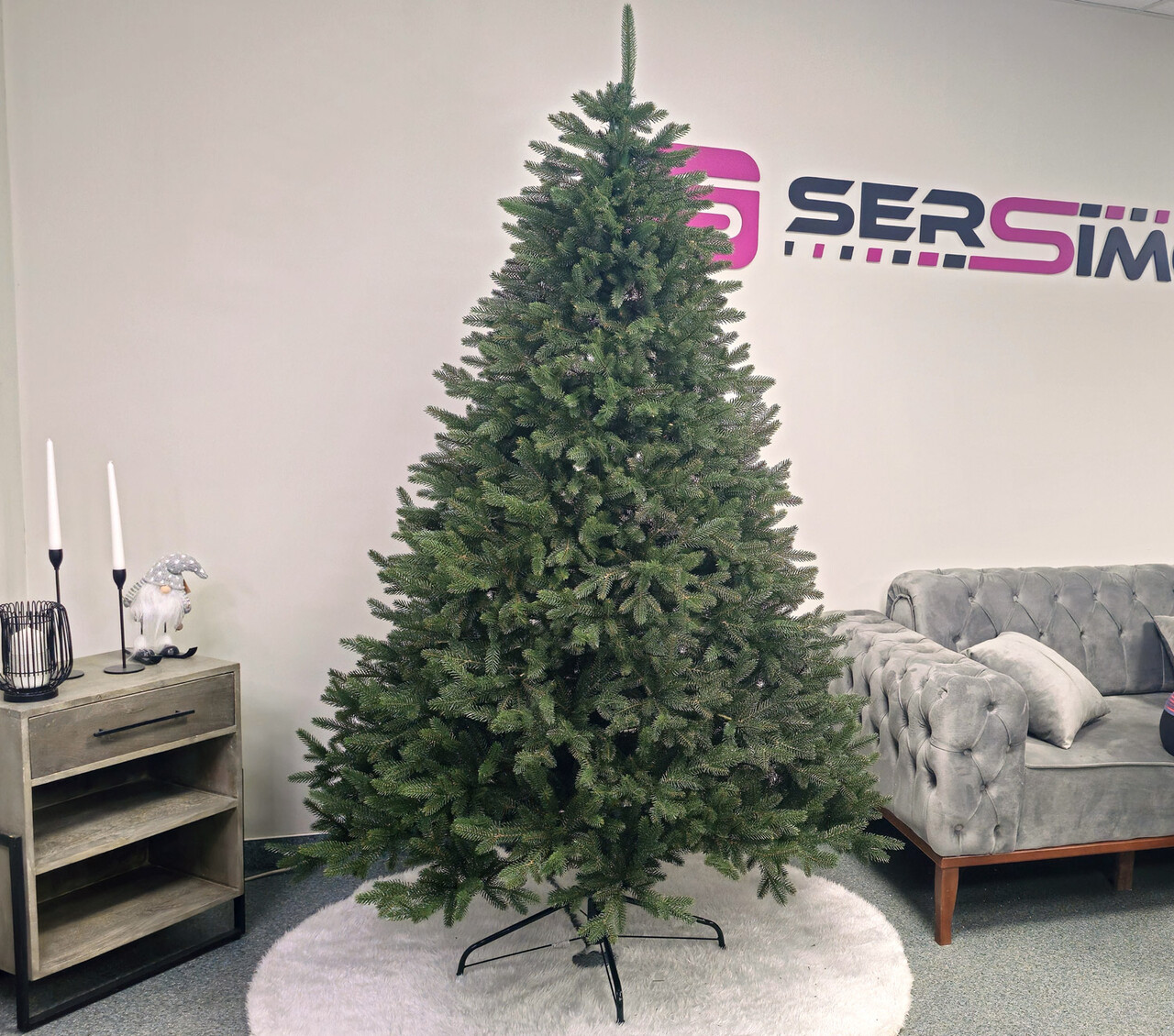 Brad artificial Christmas Deluxe by Sersimo, Alpin Select, integral 3D, 230cm — imaginea 2
