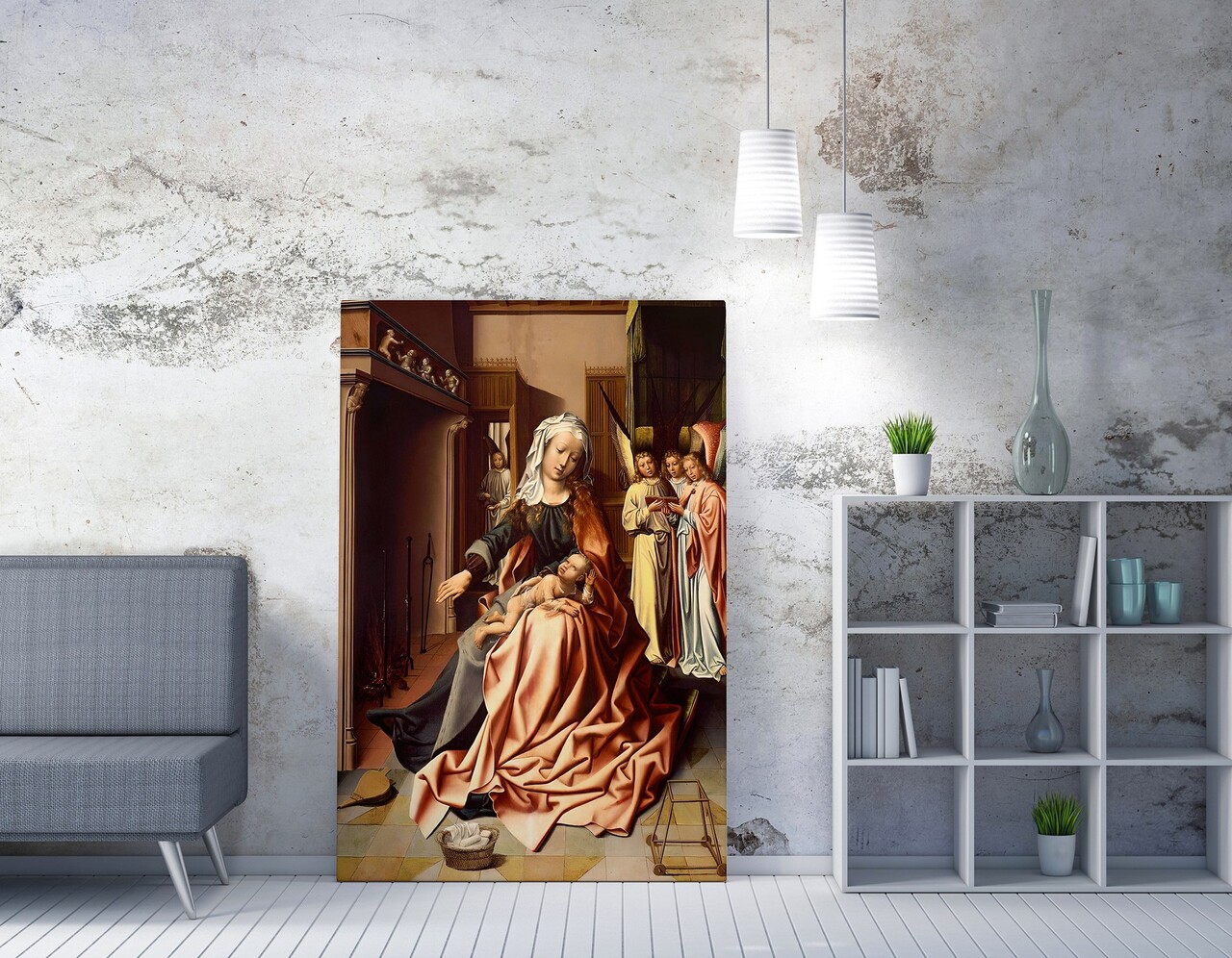 Tablou decorativ WY308 (50 x 70) Canvas imprimat Multicolor