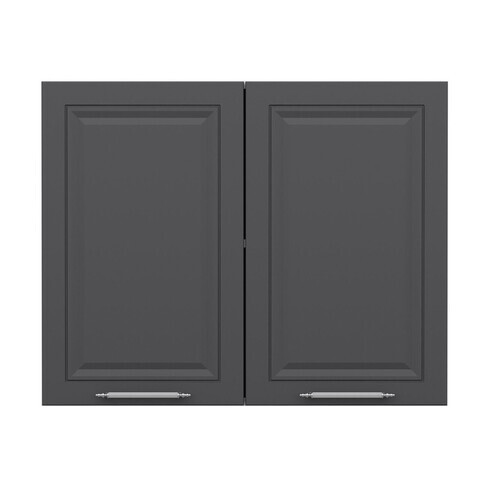 Dulap pentru bucatarie, Hanah Home, Minar, 90x72x37 cm, Alb / Antracit