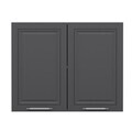 Dulap pentru bucatarie, Hanah Home, Minar, 90x72x37 cm, Alb / Antracit