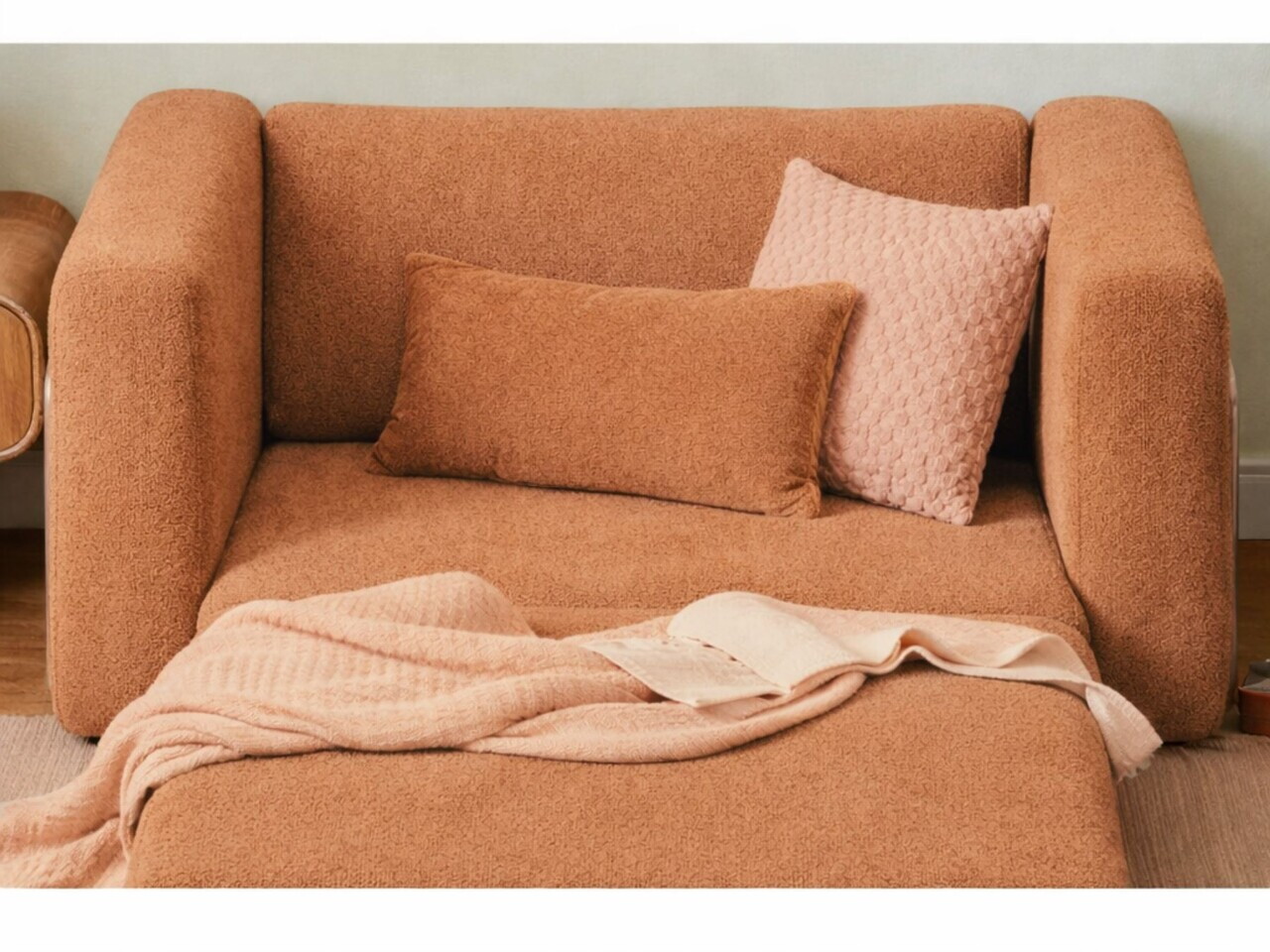 Fotoliu extensibil, Atelier del Sofa, 118FVL1104, Tesatura Boucle, Portocaliu - view 4