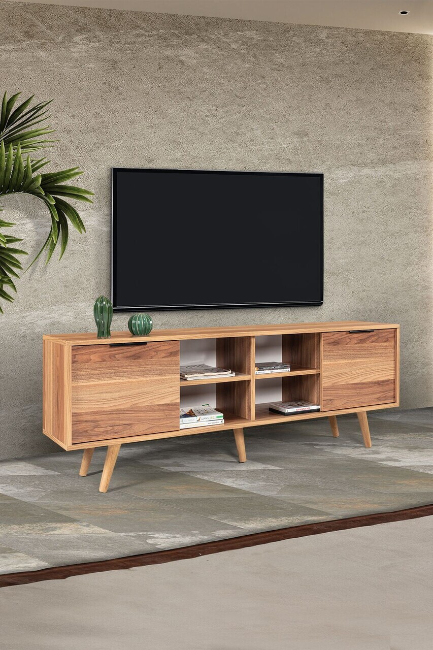 Comoda TV, Hanah Home, Sina 3620, 160x59x35 cm, PAL, Maro — imaginea 3
